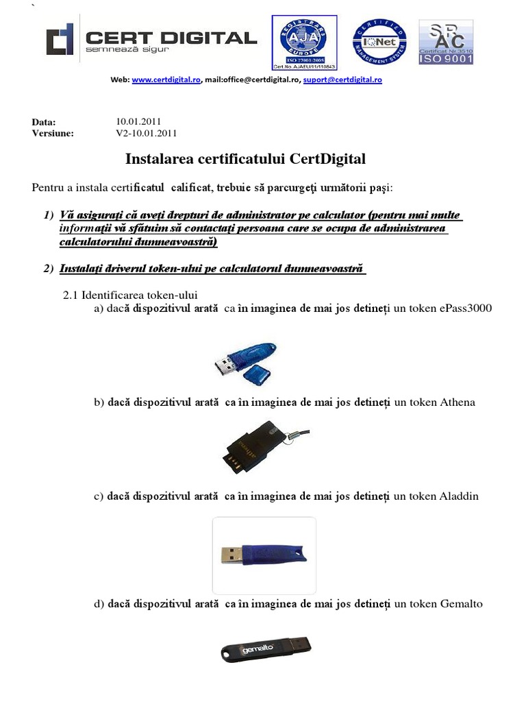 Instalare Certificat Pdf Pdf