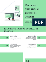 RH e Gestão de Pessoas: Definição, Evolução e Teóricos