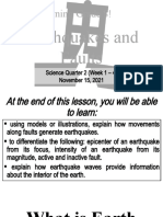 Grade 8 Earthquake Lesson