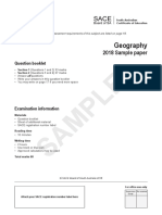 2018 Geography Sample Examination Paper