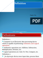 Chapter One: Introduction to Computers