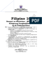 Filipino 10 Q4 Week1 Modyul1 AgcaoiliJoey PDF
