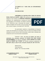 Pet. CONDOMINIO DA CHACARA NOVA CANAA X RAIMUNDA FERNANDES CAVALCANTE PDF