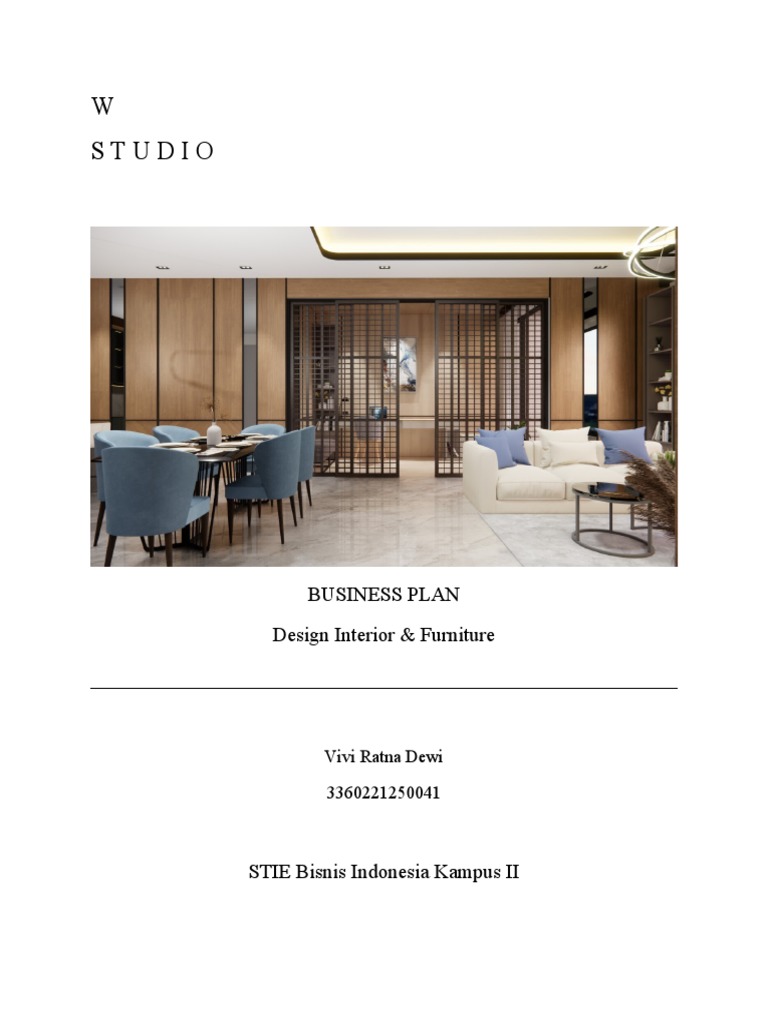 Rencana Bisnis Desain Interior W Studio | PDF