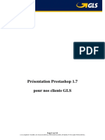 PrésentationPrestashop CLIENT GLSEtiquette PDF