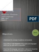 S2 - Audience Purpose and Language