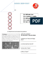 Mini Test Welcome 2nd Year PDF