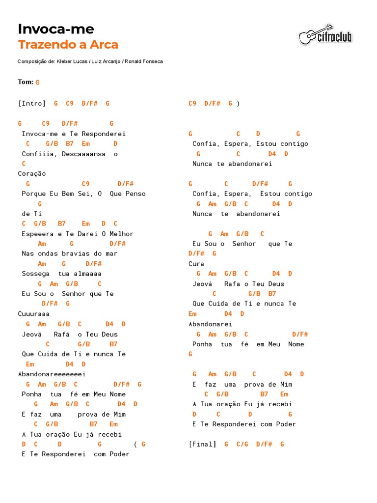 Letra e Cifra de 