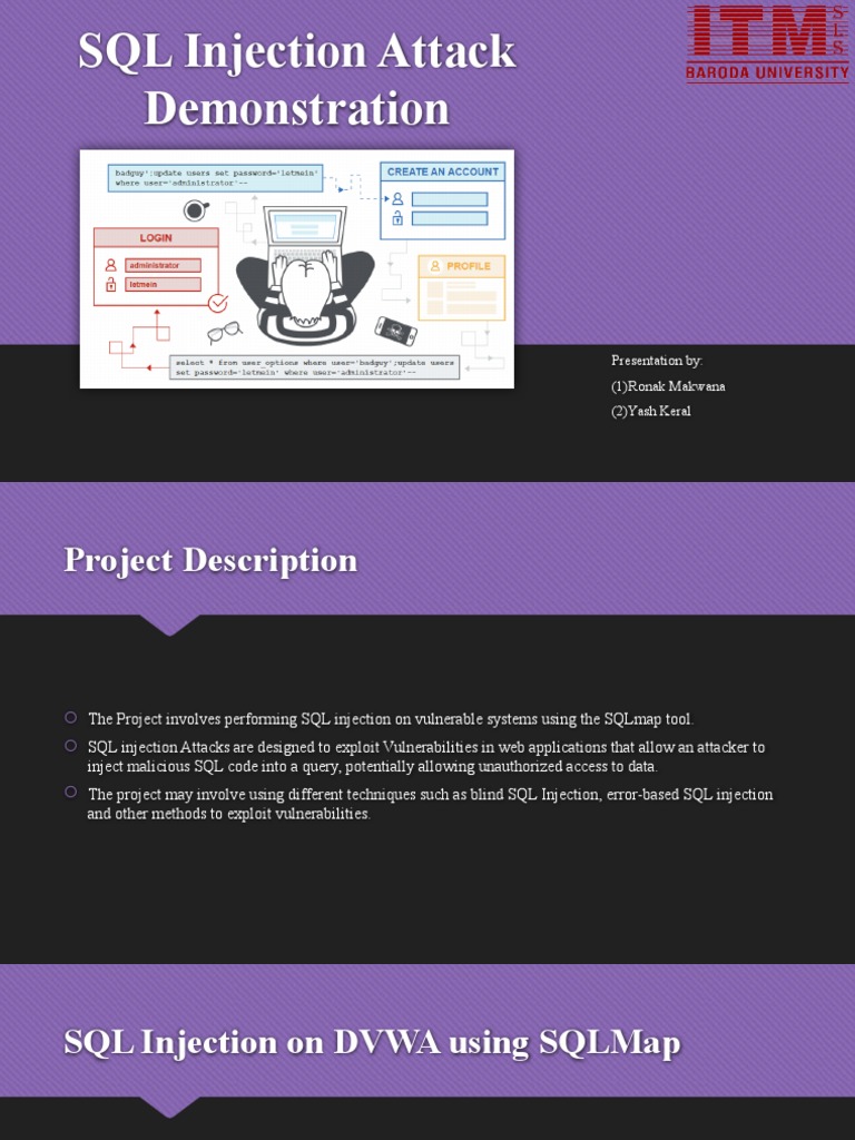 SQL Injection Attack Demonstration | PDF
