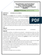 Gabarito - Bloco 12 - 8º Ano - Semana 02 PDF