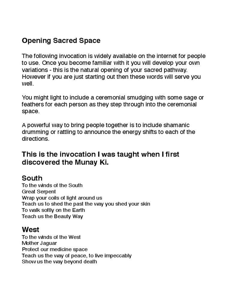 Opening Sacred Space Pdf Pdf