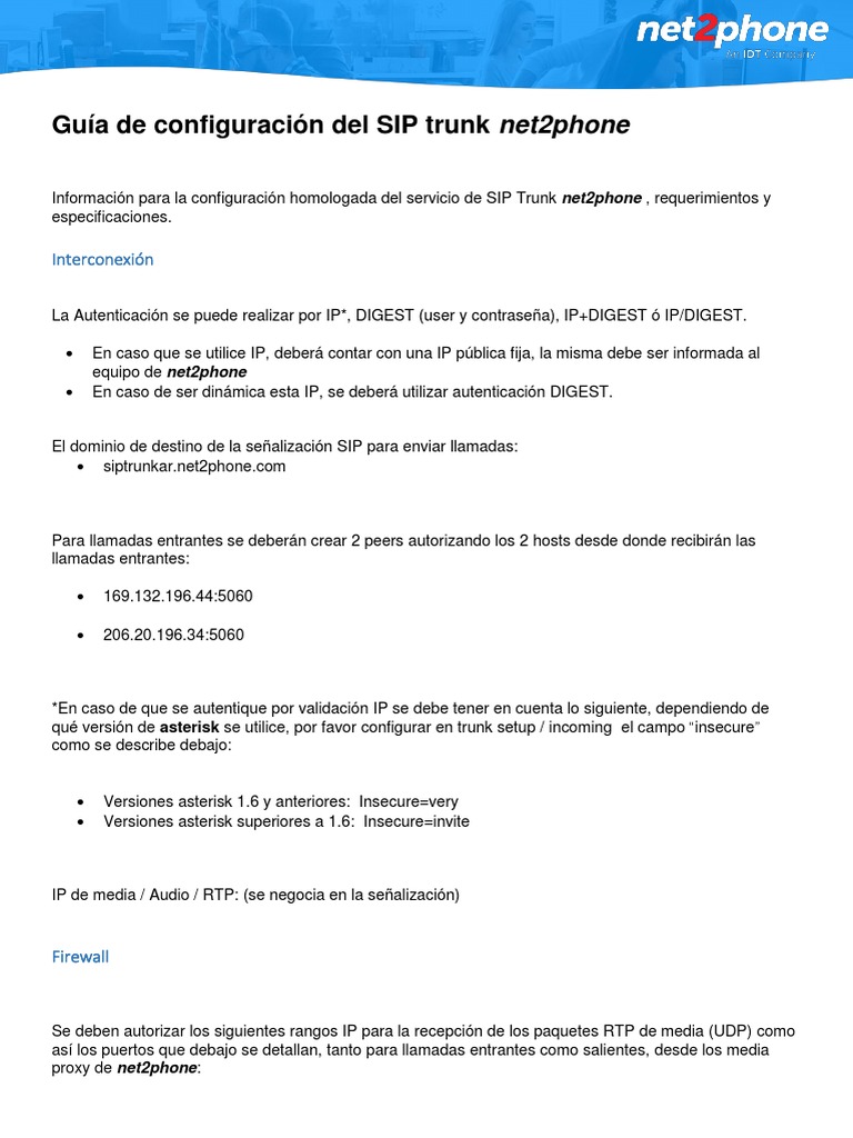 Net2phone Manual PDF | PDF