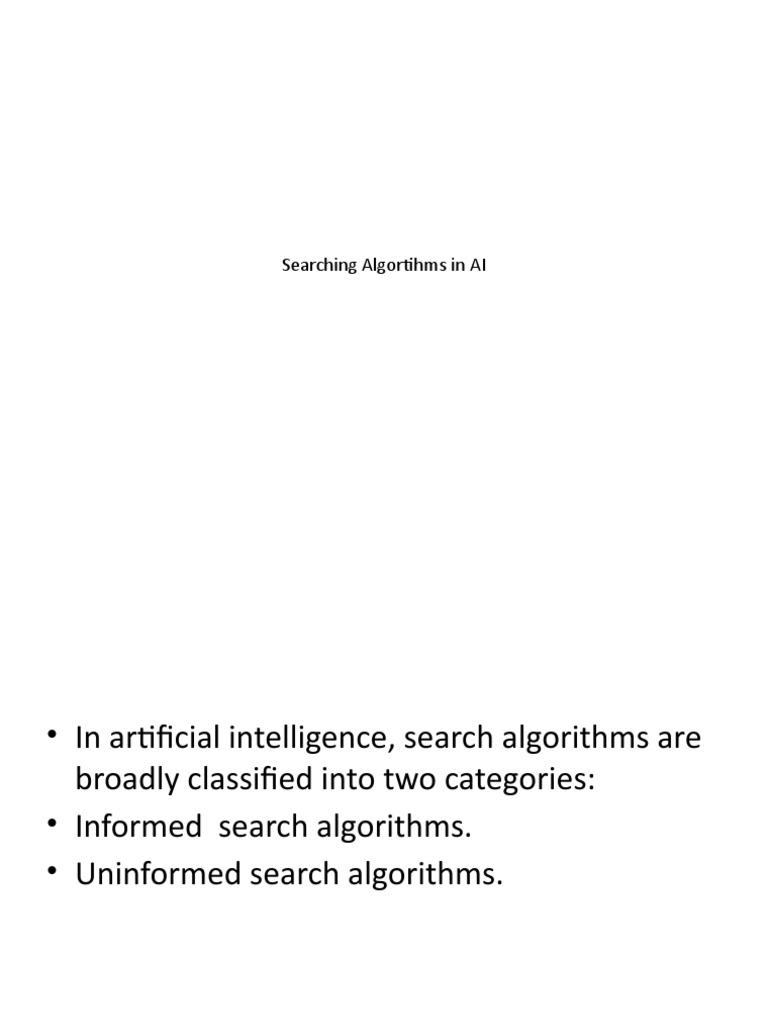 BFS and DFS Algorithms in AI | PDF