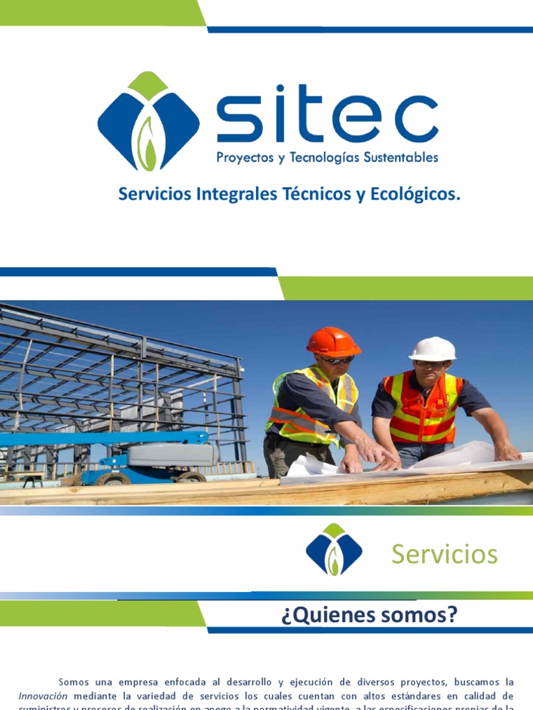 Servicios Técnicos y Ecológicos Sitec | PDF