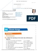 Project 4 - Unit 5A - Climate Change Worksheet PDF