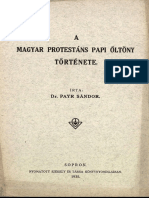 Magyar Protestáns Papi Öltöny Története PDF