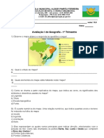 AV I - Geografia - 1º Trimestre