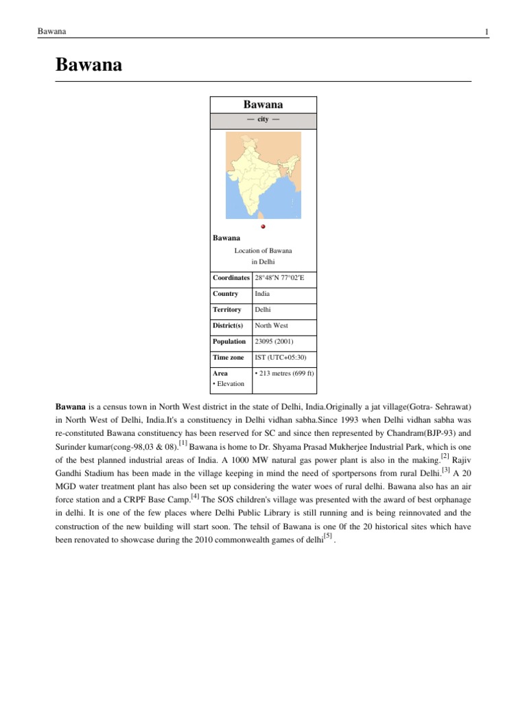 Bawana, Delhi PDF