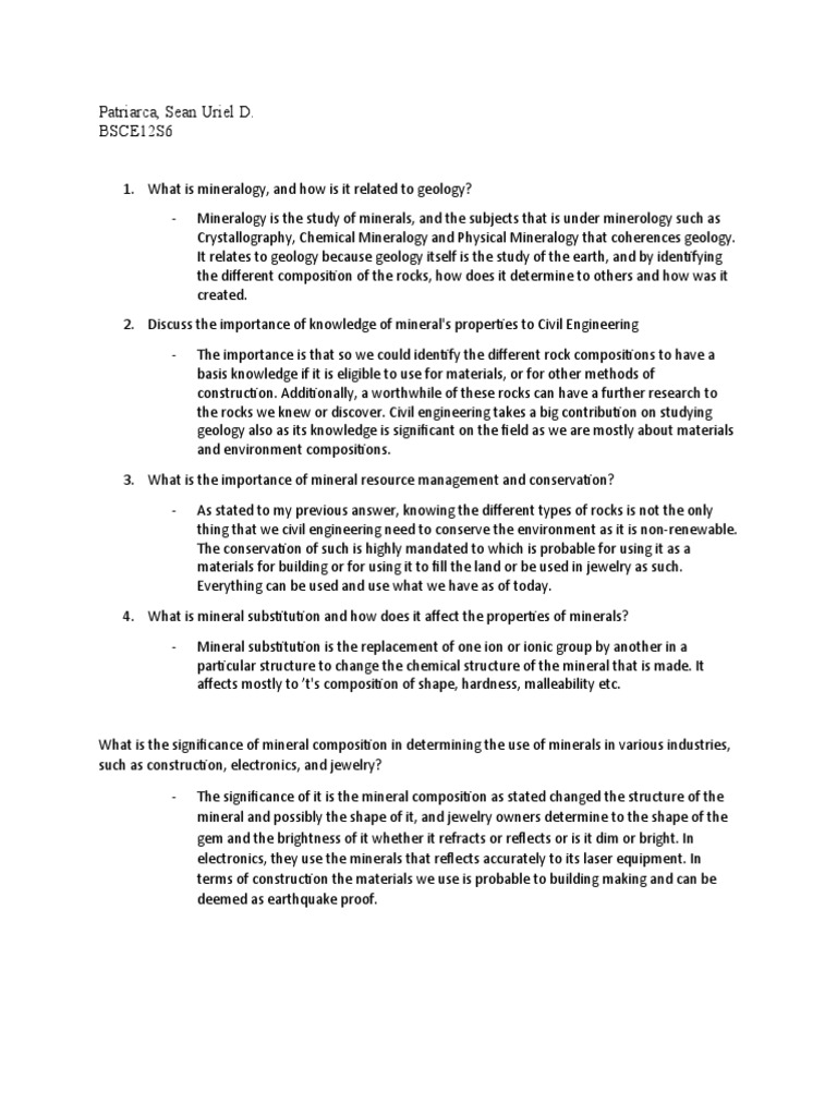 What Is Mineralogy | PDF