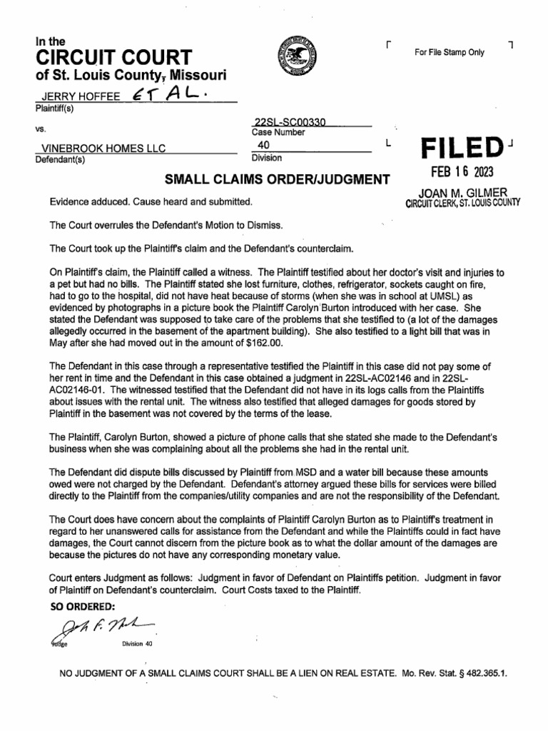 Burton Judgment Entered Final PDF