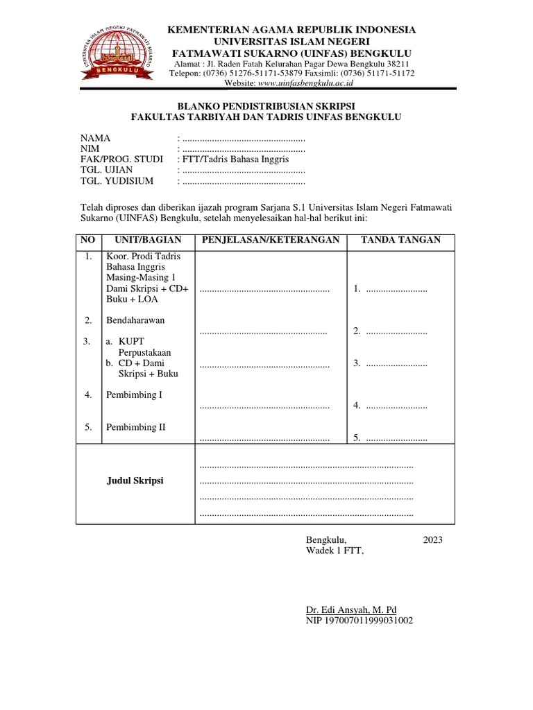 Form Distribusi Tbi PDF | PDF