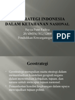 GEOSTRATEGI INDONESIA DALAM KETAHANAN NASIONAL