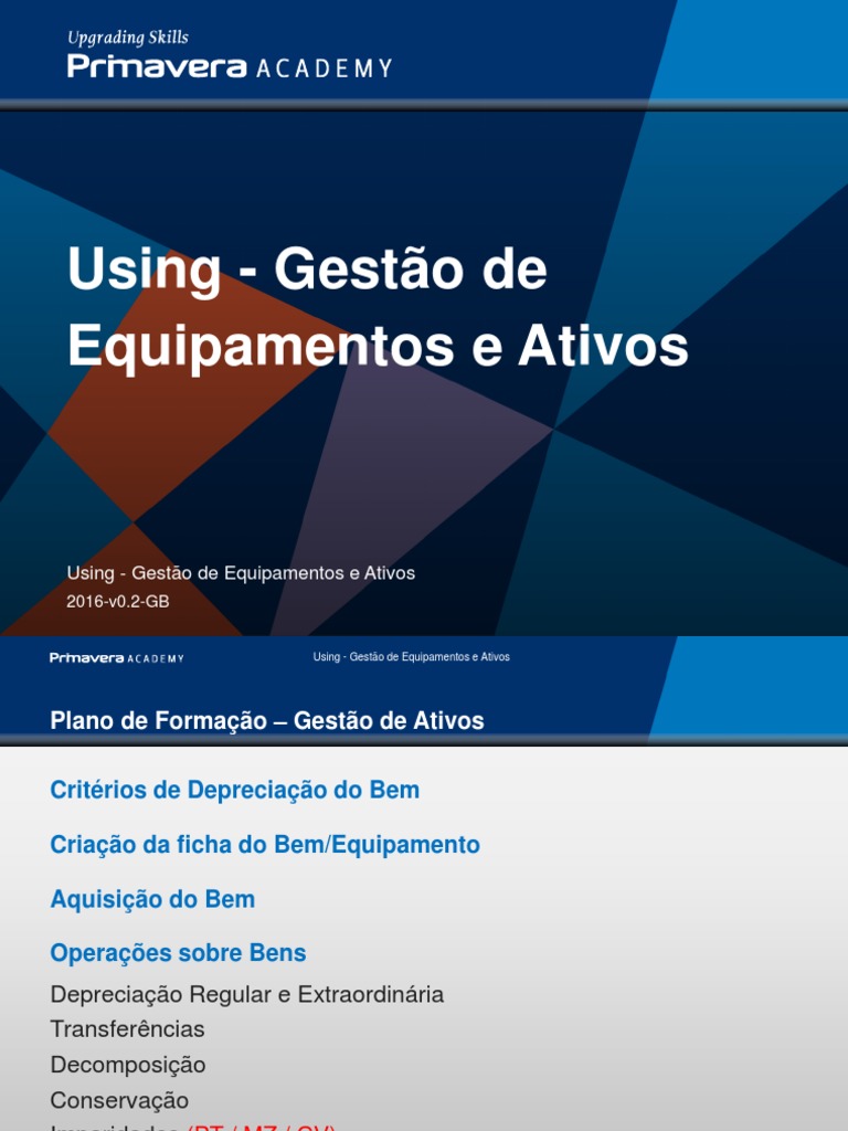FPG006 - Using - Gestão de Equipamentos e Ativos (2016-v0.2-GB) PDF | PDF