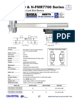 N-MR7700 & N-FMR7700 Mortise Lock Exit Device