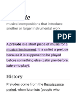 Prelude - Simple English Wikipedia, The Free Encyclopedia