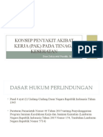 Penyakit Akibat Kerja (PAK) Bidang Kesehatan