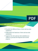 Week1 State and Non State Institutions