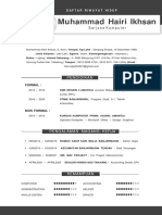 Daftar Riwayat Hidup Tanjung PDF