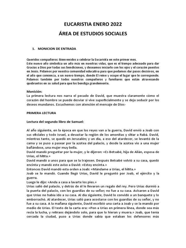 Misa Enero PDF David