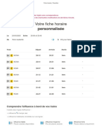 Votre Fiche Horaire Du 20 03 2023