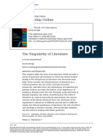 Derek Attridge-The Work of Literature-Chp1-The Singularity of Literature PDF