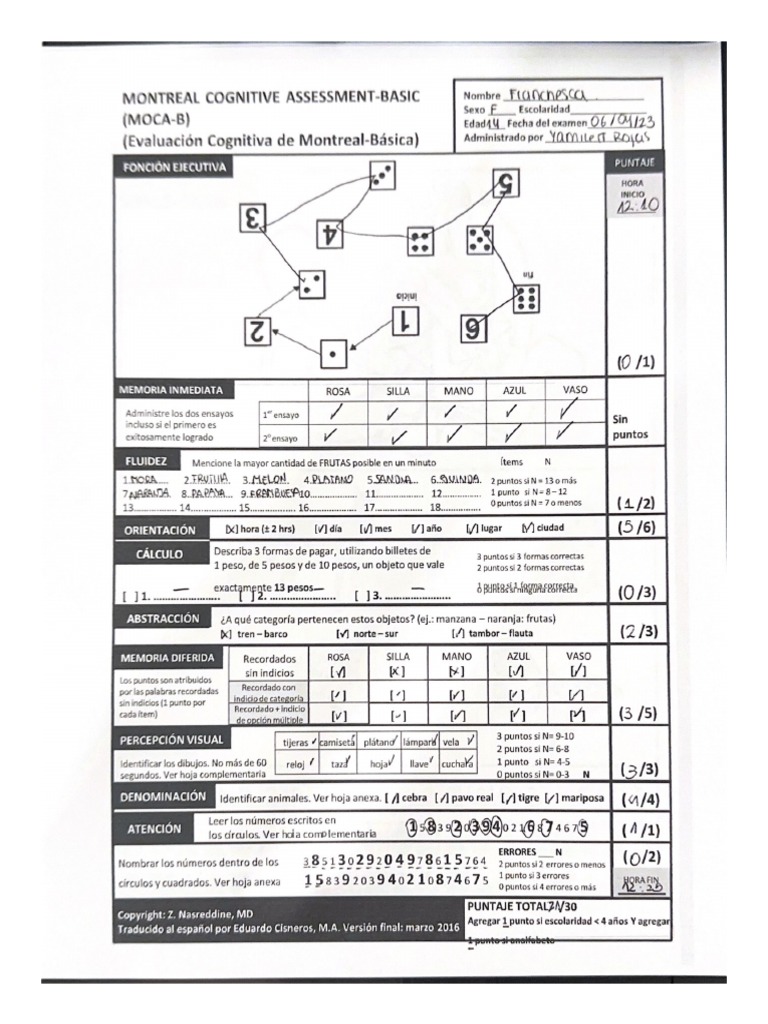 Montreal Cognitive Assessment Basic – HXXCM