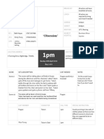 Emilys House Call Sheet