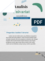 Analisis Univariat MANAJEMEN DATA