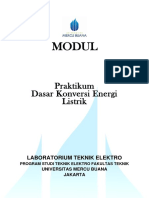 Modul Praktikum Dasar Konversi Energi Listrik PDF