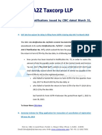 Summary of Notifications Issued by CBIC Dated March 31 2023 PDF