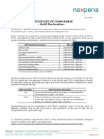 Nexperia - Statement On RoHS PDF
