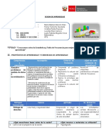 SESION DE APRENDIZAJE N°8-Conocemos Sobra La Estadística y Tabla de Frecuencia para Mejorar Nuestros Niveles de Aprendizaje