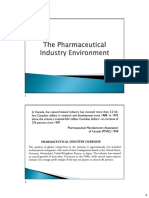 Chapter 2 - The Pharmaceutical Industry Environment