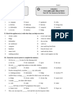 Vocabulary Practice: A Paper Compiled by