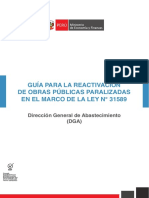 Guía Reactivación de Obras Públicas Paralizadas PDF