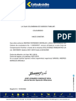 Certificado Afiliacion