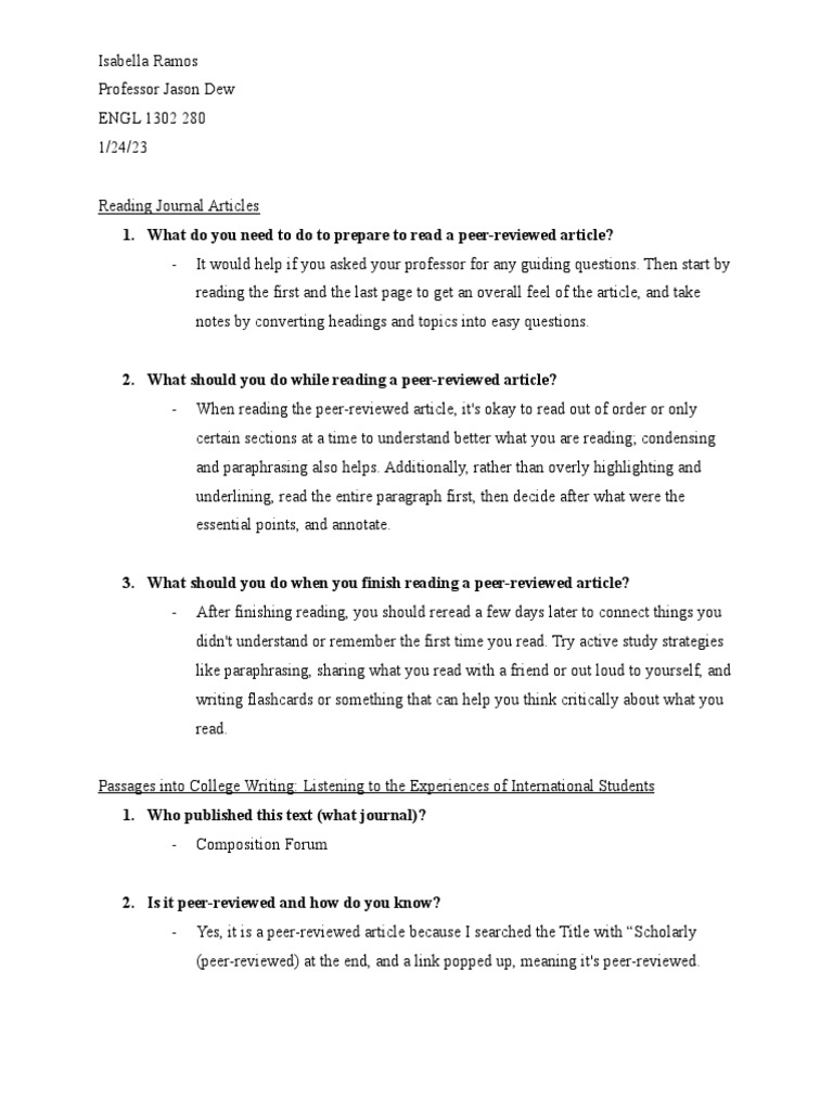 Week 2 Homework | PDF | Experience | Anxiety