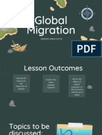 Human Migration and Geography Education Presentation in A Dark Green Hand Drawn Style PDF