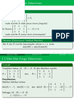 Fungsi Determinan Slide - 2 - 3-2 - 5 PDF