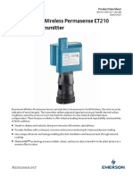 Product Datahseet (PDS) Rosemount Wireless Permasense ET210 Corrrosion Transmitter (Mar-2022) PDF